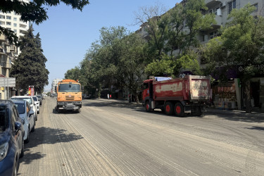 Yasamal rayonunda yolların asfaltlanması və təmiri
